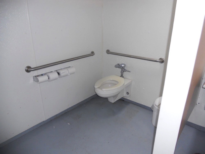 Accessible restroom stall – located at trailhead parking lot – park has a total of five accessible restrooms